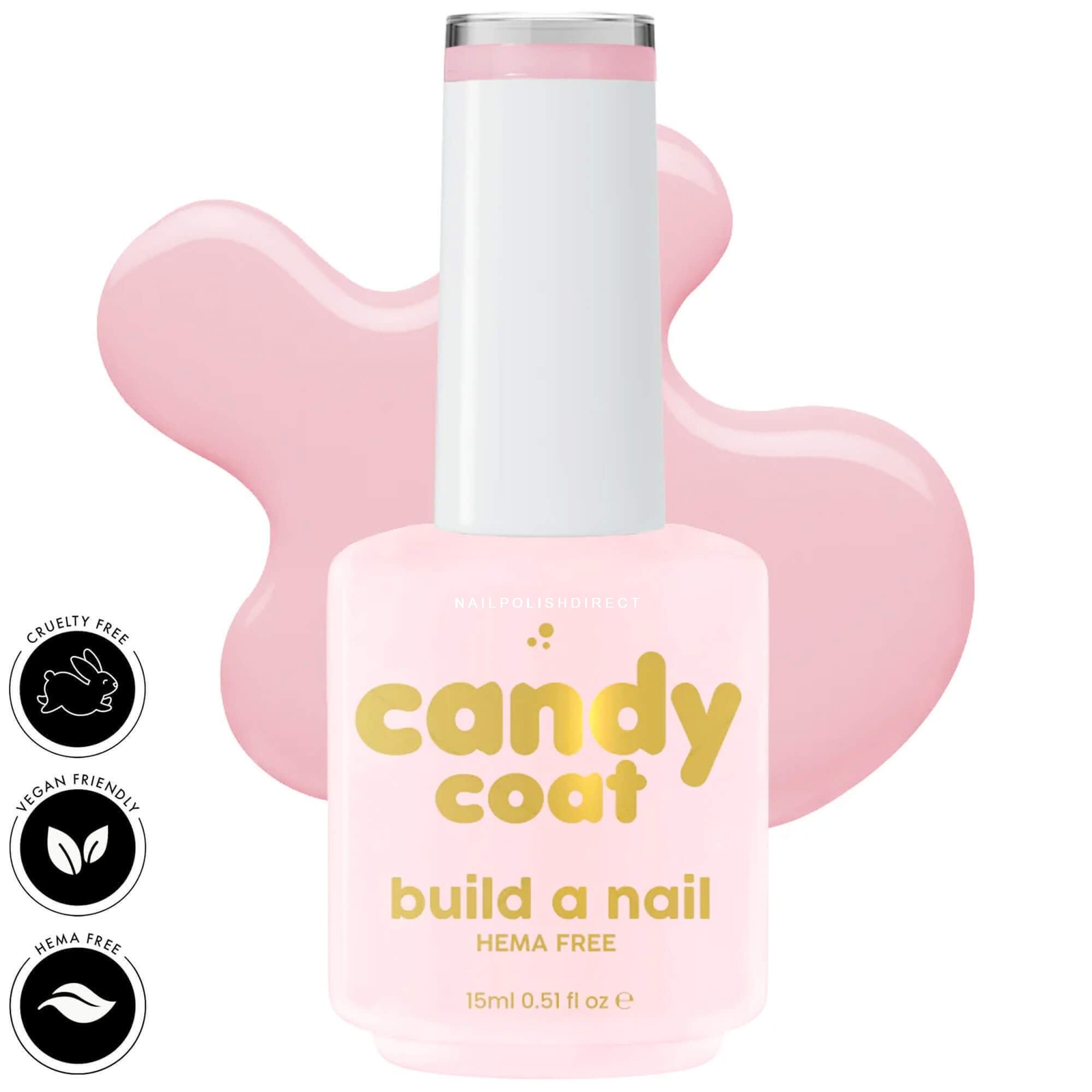 Candy Coat Build-a-Nail - Hema Free Builder Gel - BH011 15ml