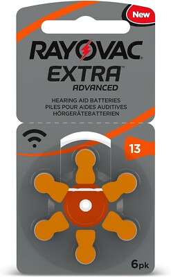 1 x 6 Rayovac Hörgerätebatterien 13 Extra Advanced 1,45V 310mAh 13AU-6XEMF