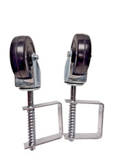 Gate Caster 4  Heavy Duty Gate Caster Wheel with Spring Loaded, Universal 150lbs