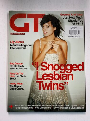 Gay Times Magazine February 2009 - Lily Allen, Boy George, Patrick Studwick - Picture 1 of 6
