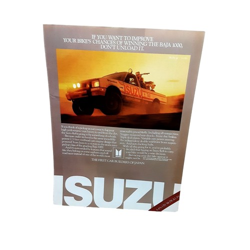 1985 Isuzu 4x4 Truck Baja 1000 Print Ad - 第 1/1 張圖片