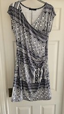 Ladies Body Con Wrap Dress Size 10
