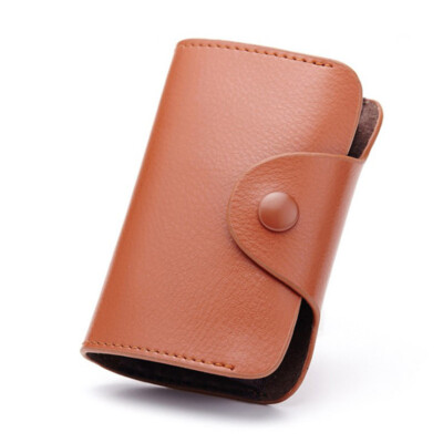 Genuine Leather Multi-card Wallet ID Credit Card Holder Handbag for Women & Men
