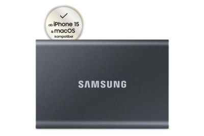 Samsung Portable SSD T7 - 2 TB - Grau Speicher: 2TB