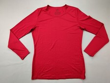 Patagonia Capilene 1 Wmn's Medium Red Baselayer Long Sleeve Sports Top USA Made