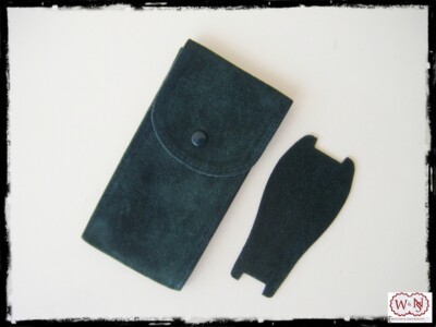 Pochette Orologio Verde Tessuto Antigraffio Monoposto Made Italy