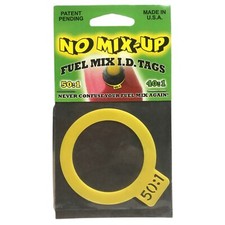 GAS CAN ID TAGS MIXED FUEL DURABLE PLASTIC LABEL TWO STROKE 50:1
