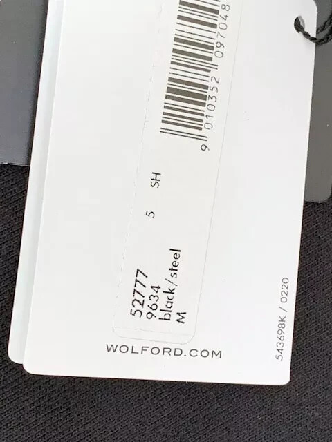 WOLFORD BLACK LOGO SWEATER PULLOVER  COTTON BLEND SIZE M UK 12-14 NEW VERY RARE image 4