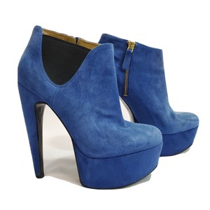 nine west blue suede booties