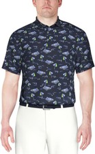 PGA TOUR Men's Regular fit Short Sleeve Polo Shirt  Size-XL  Blue.