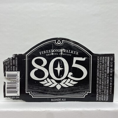 Firestone Walker Brewing Co. 805 Blonde Ale Etikett - Paso Robles, Kalifornien