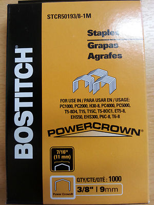 1.000 Stanley Bostitch Heftklammern STCR5019 – 3/8 Zoll (9 Mm) Für Tackern
