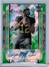2021 Leaf Metal Draft Jamie Newman Green Crystals Auto RC #d 4/7