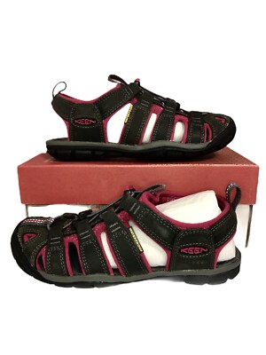 KEEN NEW Men\'s Clearwater CNX Leather Sandals - Magnet Red / Black, size 13 NWB Keen Clearwater CNX Leather Closed Toe Sandals Magnet  main image 2
