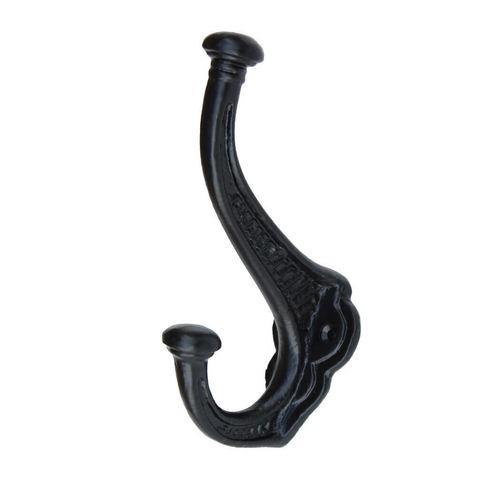 Gancho de pared de hierro forjado a mano Captain James - Percha náutica rústica para abrigo y sombrero Foto 3 de 3