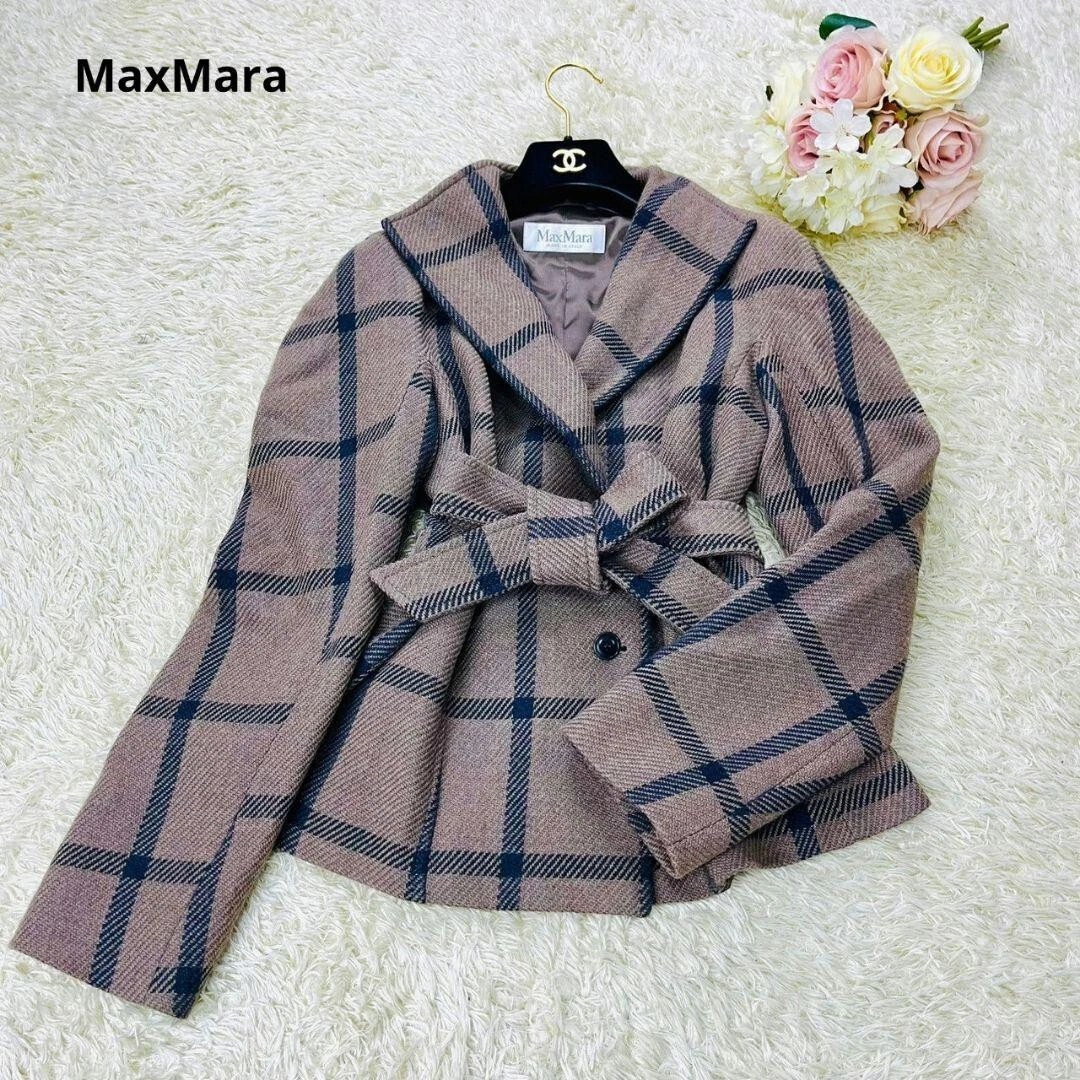 Max mara hotsell plaid coat