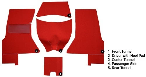 ACC Fits 1956-1957 Chevrolet Corvette Complete Daytona Carpet FREE SHIPPING - Изображение 2 из 2