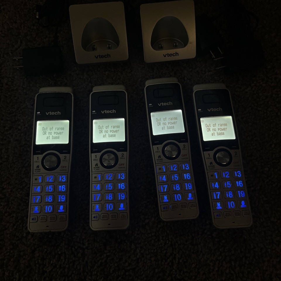 Vtech IS81515 Cordless Phone Handset with Base and Battery (4 Phone 2