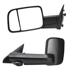 Towing Mirrors For 2009-18 Dodge Ram 1500 2500 3500 Truck Pickup Manual Flip-up Towing Mirrors For 2009-18 Dodge Ram 1500 2500 3500 Truck Pickup Manual Flip-up