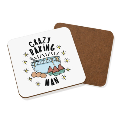 Crazy Baking Man Sterne Untersetzer Getränke Matte - Lustiger Bäcker Kuchen
