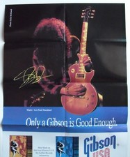 Gibson USA pin up poster SLASH and his Les Paul Standard