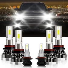 For Chevrolet Silverado 1500 HD Classic 2007 LED Headlight Bulb Fog Light Hi/Low