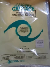 Cascade Ring Book Indexes 1 set Insertable 5 Index Dividers