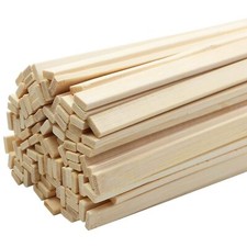 100 Pcs 15.7 Inch Natural Bamboo Sticks Wooden Crafts Sticks for DIY Crafts