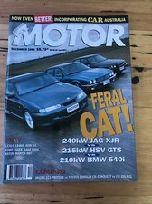 Motor Car magazine DECEMBER 1994 A4 HSV GTS XJR 540i 323 GOLF LS400 9000 DB7 A4