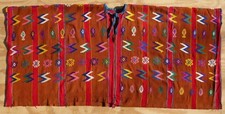 VINTAGE HUIPIL   CEREMONIAL SOBRE - TECPAN, GUATEMALA TEXTILE PONCHO TUNIC 1