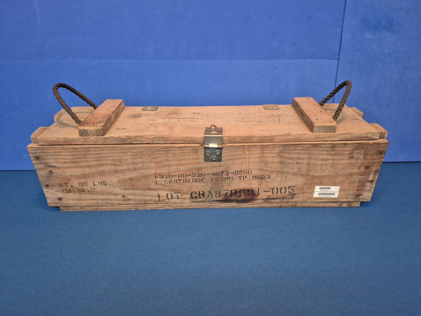 Ammo Crate    Ammunition For Cannon With Inert Loaded Projectile