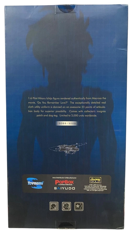 Macross Do You Remember Love Pilot Hikaru Ichigo 1/6 Doll Figure NEW Low#65/3000 - Image 4 of 4