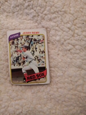 M17d3 Topps no 155 1980 Jerry remy 