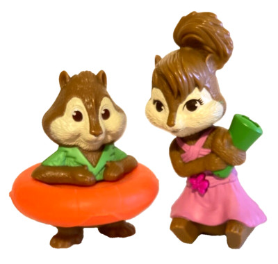 McDonalds Alvin &The Chipmunks ''CHIPWRECKED'' Theodore & Brittany Figure 2011 Toy