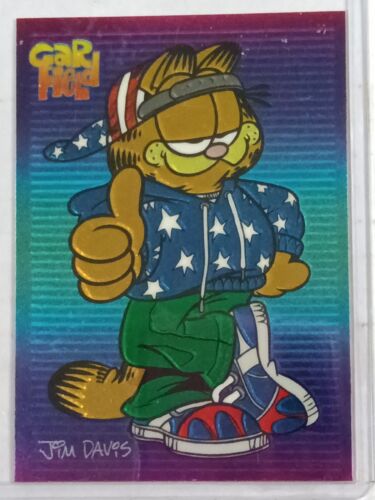 Garfield Chromium Promo Card Krome Productions # 1 Paws 1995  - Picture 1 of 6