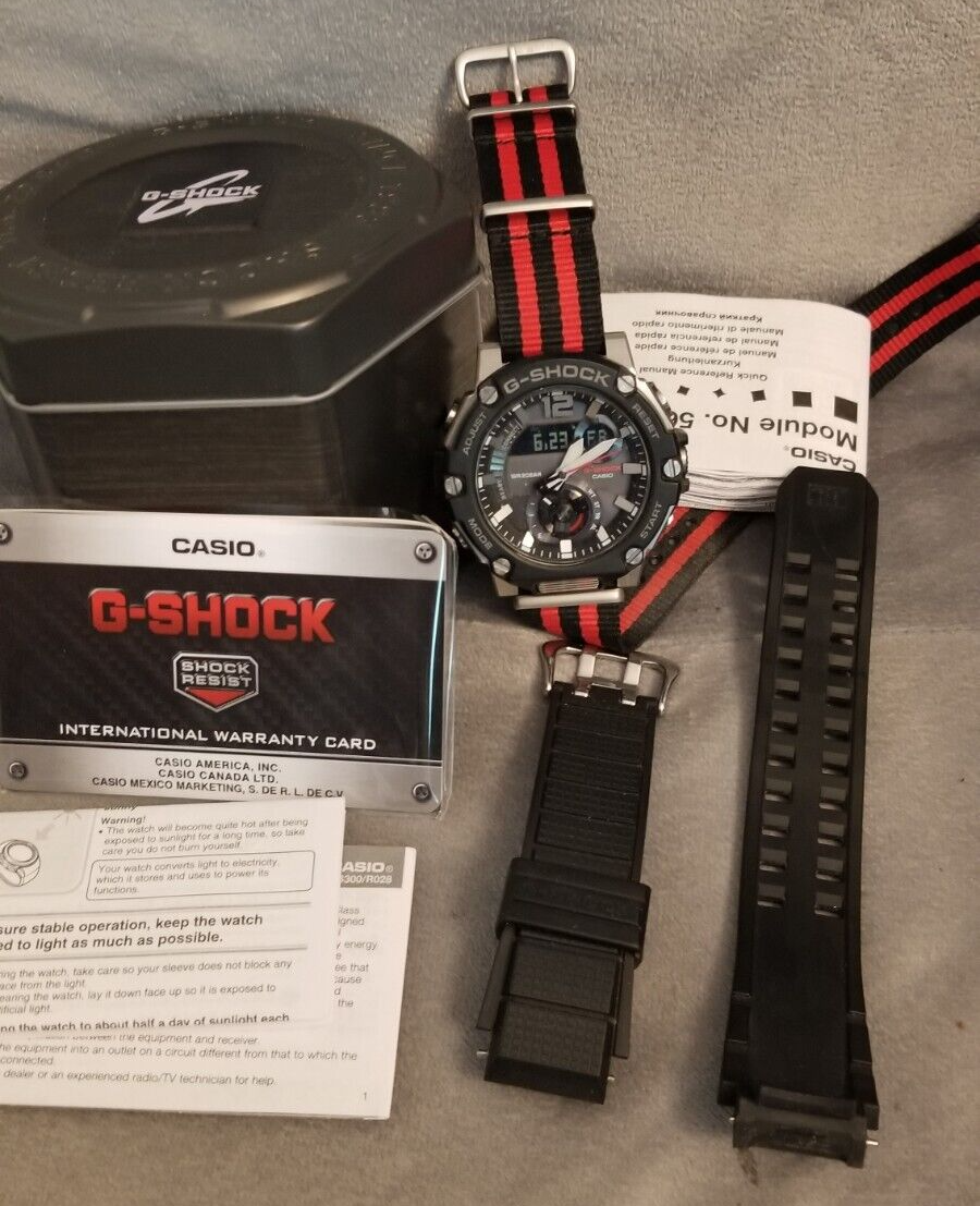 Casio G-Shock GST-B300 1A G-STEEL Chrono SOLAR, Resin and Casio G-Shock GST-B300 1A G-STEEL Chrono SOLAR, Resin and