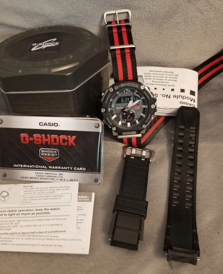 Casio G-Shock GST-B300 1A G-STEEL Chrono SOLAR, Resin and Stainless /SOLD  OUT