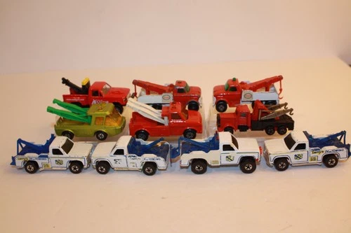10 Vintage Hot Wheels / Matchbox / More Tow Wreck Trucks PLEASE READ DESCRIPTION