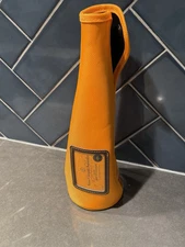 Veuve Clicquot Orange Insulated Champagne Bottle Sleeve Jacket Zipper Brut Bag