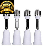 4 Pack E26/E27 Light Socket Extender, 4.5 Inch Position...
