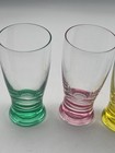 Set of four Royal Danube shot glasses with solid colored bases. — photo 8