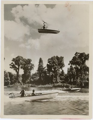 Flying Boat Gyrocopter Bensen 1956 NBC Wide Wide World Photo Cypress Florida
