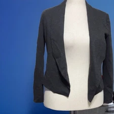 Philosophy Black long sleeve Open Front Blazer Size 6