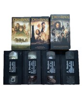 Lord of the Rings VHS Lot Trilogy Set Fellowship Two Towers Return King Tested