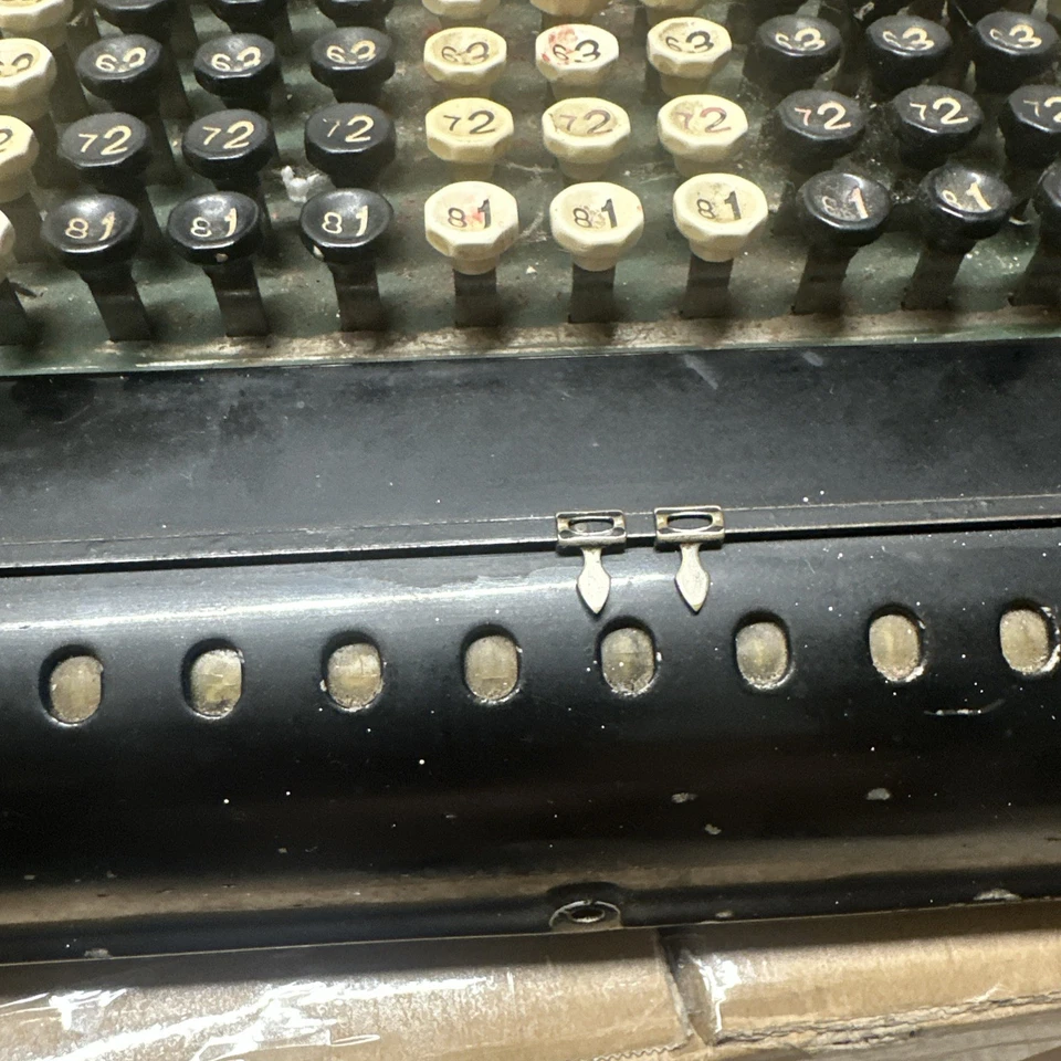 Ancien Comptometre Machine à Calculer Calculator Burroughs Detroit Michigan - Photo 3/4