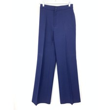 Vintage 70s Levi's Navy High Waist Wide Leg Dress Pants Women Size 27"