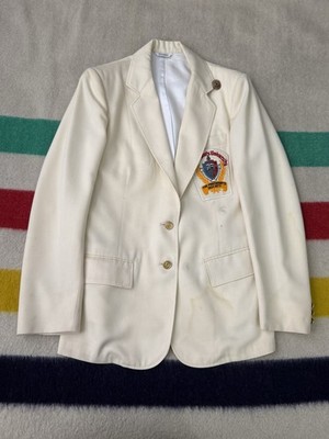 Vintage 80s St John s University Presidents Honor Society Bespoke Blazer Medium 
