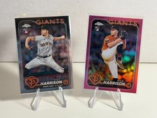Kyle Harrison San Francisco Giants 2024 Topps Chrome Base/Pink Rookie Cards