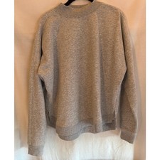 Mock Turtleneck Womans Gray Sweatshirt Size L...
