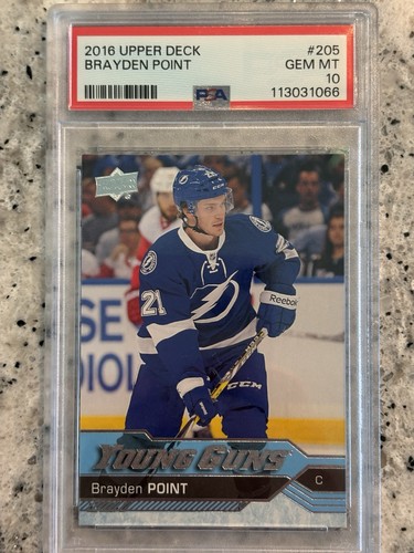 2016-17 Upper Deck - Young Guns Brayden Point #205 (RC) PSA 10